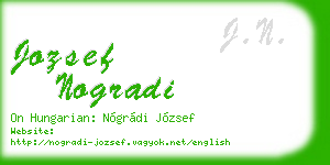 jozsef nogradi business card