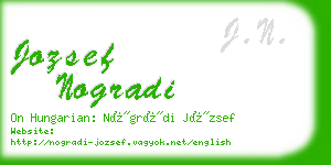 jozsef nogradi business card